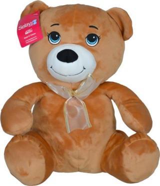Selay Toys Pelüş Oturan Ayı Kahverengi 0297