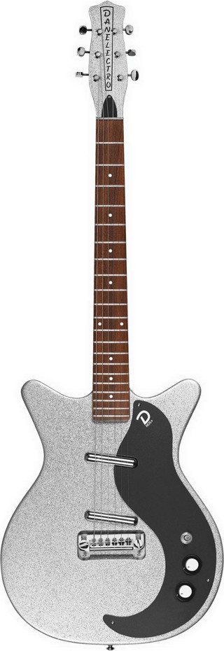 Danelectro 59MNOS+ Elektro Gitar Silver Metalflake