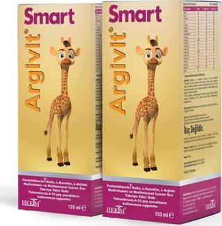 Argivit Smart Şurup 150 ml 2 'li Paket - Portakal ve Vanilya Aromalı