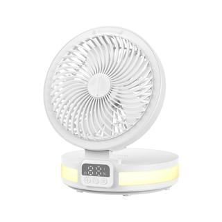 Wiwu Masaüstü Mini Fan ​ FS05 Katlanabilir Şarjlı Dijital LED Ekranlı Gece Lambalı Soğutucu