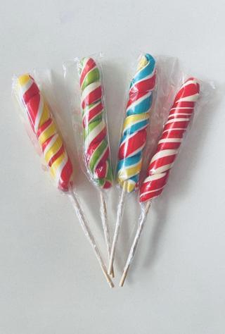 Şekeyci Büyük Spiral Çubuklu Sosyete Şekeri 28Gr 10 Adet