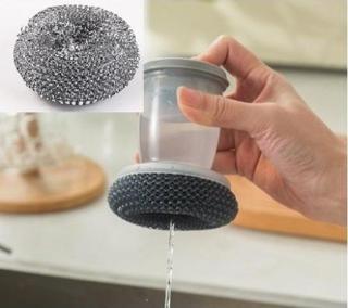 Deterjan Hazneli Telli Bulaşık Fırçası