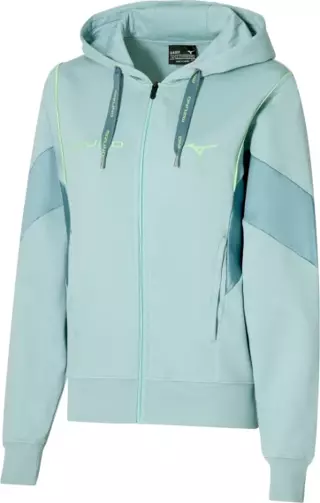 Athletics Mizuno Sweat Jacket  Kadın Kapüşonlu Sweatshirt Yeşil