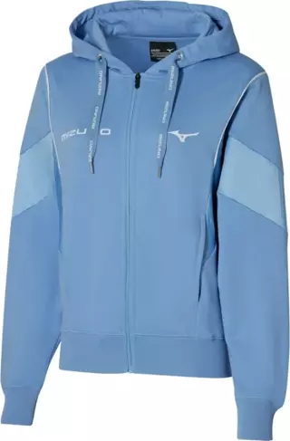 Athletics Mizuno Sweat Jacket  Kadın Kapüşonlu Sweatshirt Mavi
