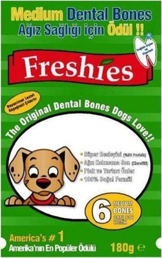 Freshy Ağız Kokusu Önleyici Yeşil Kemik - 6 Adet