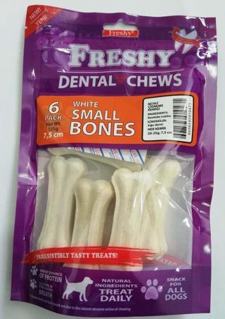 Freshy Dental Chews Beyaz Kemik Köpek Ödülü  6'lı Paket