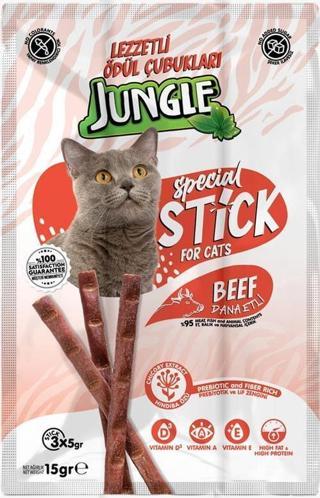 Jungle Kedi Stick Dana Etli Kedi Ödül Maması 3 X 5 Gr