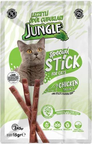 Jungle Kedi Stick Tavuklu Kedi Ödül Maması 3 X 5 Gr