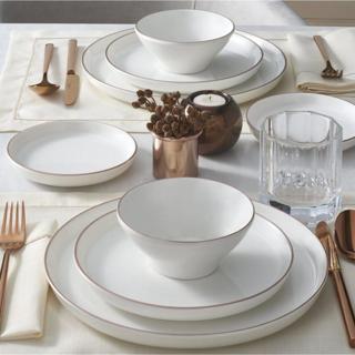 Bilbao 16 Parça 4 Kişilik Bone Yemek Takımı - Copper Bakır