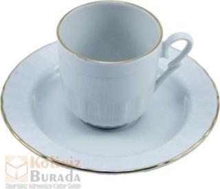 Güral Porselen Sedefli Çay Fincan Takımı 6'Lı