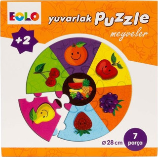 Yuvarlak Puzzle Meyveler Eolo Yayınları