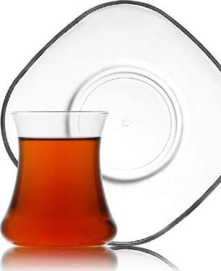 Lav lal keyf çay bardak seti takımı - çay bardağı - tabağı takımı 12 parça