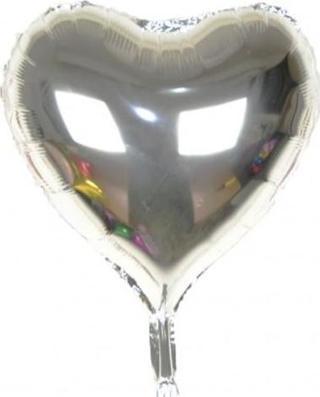 Gümüş Rengi Uçan Folyo Balon 80 Cm.