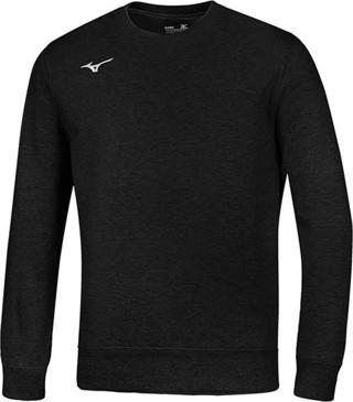 Mizuno Terry Crew Erkek Sweatshirt Siyah