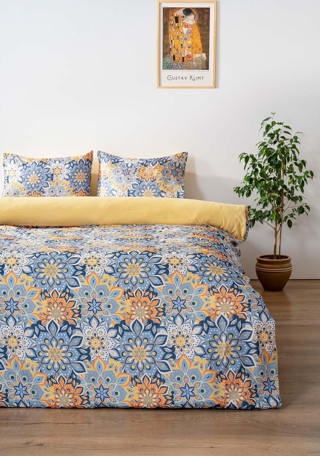 Mandala Desenli Tek Kişilik Nevresim Takımı Pamuklu