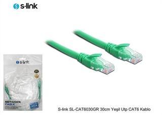 S-lınk Sl-cat6030gr Cat6 Patch 30cm Kablo (yeşil)