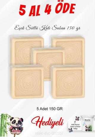 Eşek Sütü Katı Sabun 150 gr 5 Al 4 Öde ve Rosie Pamuk