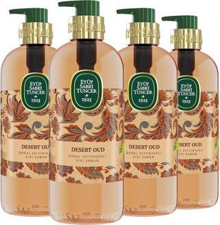 Eyüp Sabri Tuncer Desert Oud Doğal Zeytinyağlı Sıvı Sabun 500 ml x 4