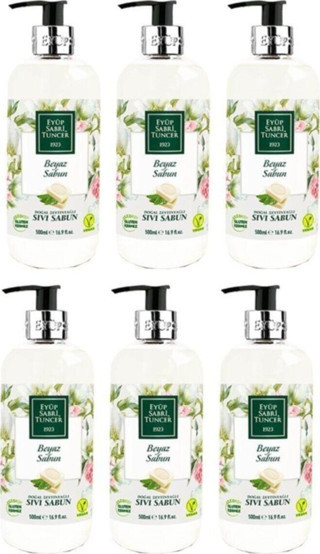 Eyüp Sabri Tuncer Beyaz Sabun Sıvı Sabun 500ml - 6 Adet