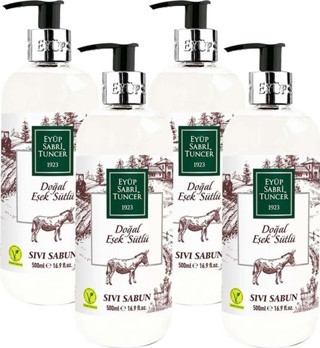 Eyüp Sabri Tuncer Doğal Eşek Sütlü Sıvı Sabun 500 ml x 4