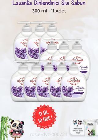 11 AL 10 ÖDE Hacı Şakir Lavanta Dinlendirici Sıvı Sabun 300 ml ve ROSIE