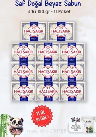 11 AL 10 ÖDE Hacı Şakir Saf Doğal Sabun 4 x 150 gr ve ROSIE
