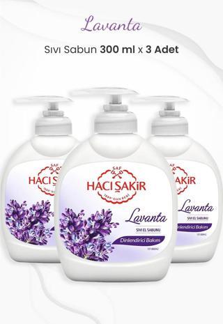 Hacı Şakir Lavanta Dinlendirici Sıvı Sabun 300 ml x 3 Adet