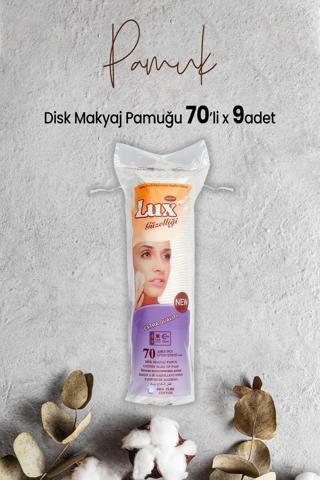 Lux Disk Makyaj Pamuğu 70'li x 9 Adet