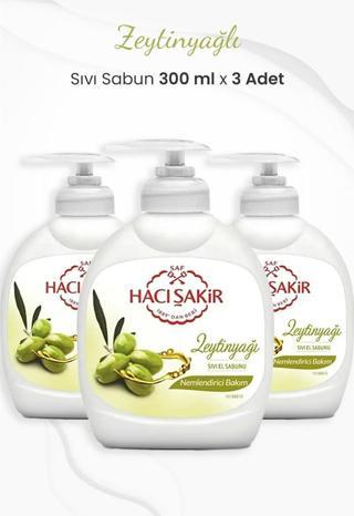 Hacı Şakir Zeytinyağlı Nemlendirici Sıvı Sabun 300 ml x 3 Adet