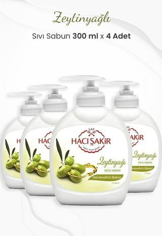 Hacı Şakir Zeytinyağlı Nemlendirici Sıvı Sabun 300 ml x 4 Adet