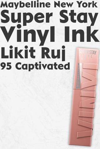 Maybelline New York Super Stay Vinyl Ink Likit Ruj 95 Captivated