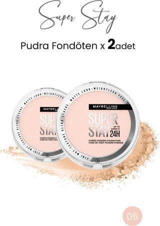 Maybelline New York Superstay Hibrit Pudra-Fondöten 05  x 2 Adet