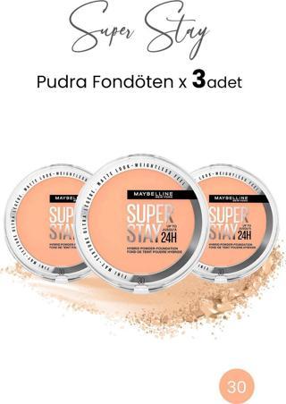 Maybelline New York Superstay Hibrit Pudra-Fondöten 30  x 3 Adet