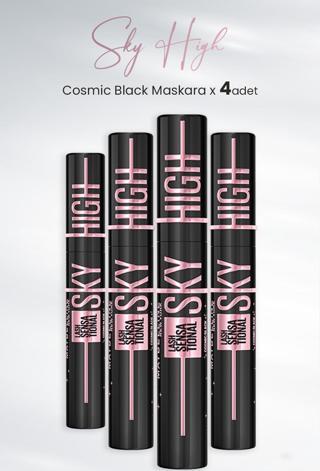 Maybelline New York Maskara Sky High Cosmic Black x 4 Adet