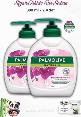 2'li Set Palmolive Naturals Siyah Orkide Lüks Yumuşaklık Sıvı Sabun 300 ml ve ROSIE 