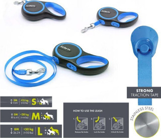 M-Pets Lıberty Otomatik Gezdirme Şerit Small 3 Metre