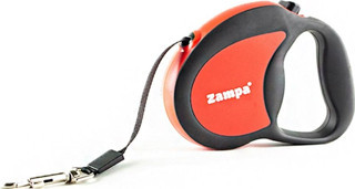 Zampa Galera Şerit Otomatik Köpek Gezdirme Tasması Red Black Large 5 Metre