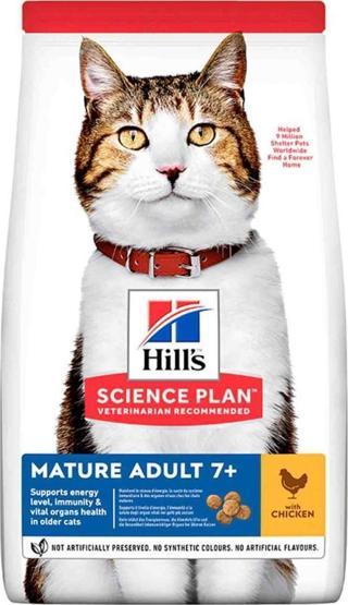 Hill's Mature +7 Tavuklu Yaşlı Kedi Maması 3 Kg