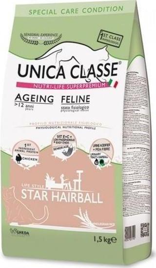 Unica Classe Star Hairball Tavuklu Yaşlı Kedi Maması 1.5 Kg