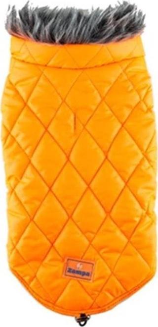 Zampa Shiny Yakalı Kürklü Mont Turuncu XSmall