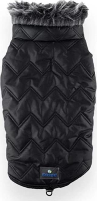 Zampa Space Yakalı Kürklü Mont Siyah XSmall