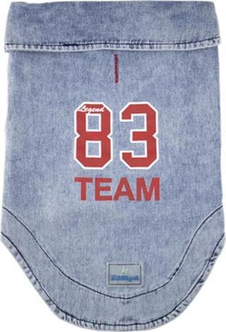 Zampa Light Blue Denim Kot Kedi ve Köpek Yeleği 2XLarge