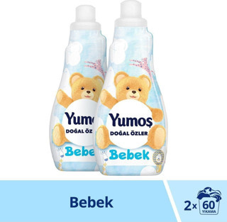 Yumoş Konsantre Doğal Özler Bebek Çamaşır Yumuşatıcısı 2 x 1200 ML