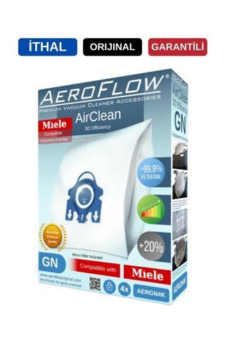 Aeroflow Miele Complate C3 Uyumlu Toz Torbası (Dörtlü Paket)