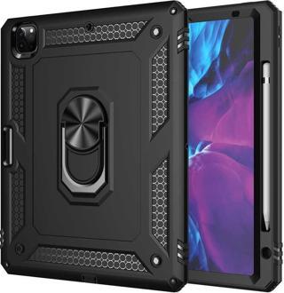  Ipad Pro 2020/21/22 12.9 4. Nesil 5.nesil Yüzüklü Standlı Armor Zırh Vega Ultra Koruma