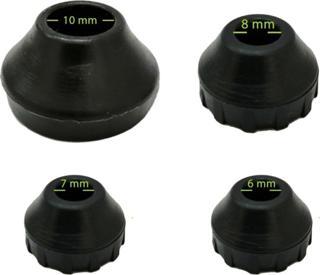 Tel Sandalye Masa Sehpa Ayak Pabucu 7 Mm (20 ADET) Siyah