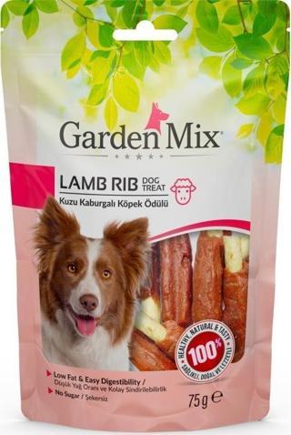 Garden Mix Kuzu Kaburgalı Köpek Ödülü 75 Gr