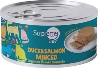 Supreme Cat Kıyılmış Ördek Ve Somonlu Kedi Konservesi 85 Gr.