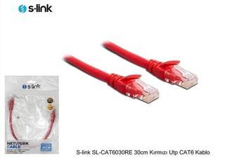S-lınk Sl-cat6030re Cat6 Patch 30cm Kablo(kırmızı)