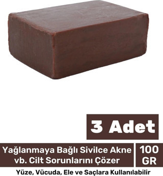 100% Doğal Güzel Kokulu El Yüz Saç Vücut Cilt Onaran Kolajen Etkili Amber Bitkisel Sabun 3 Adet
